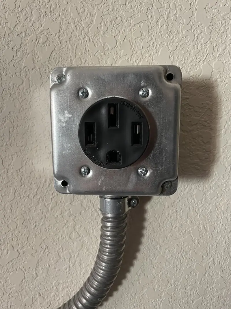 NEMA 14-50 outlet installed for Electrical Panel Upgrade in Agoura Hills